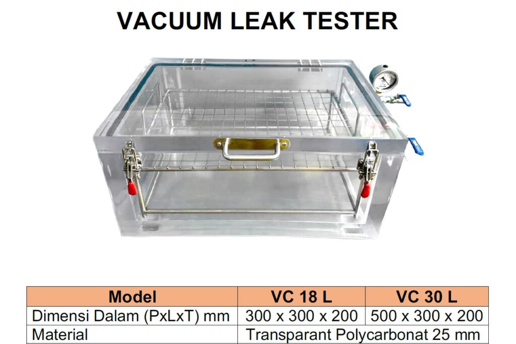 Vacuum leak tester Maskot VC 30 L